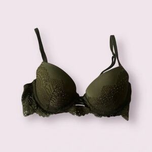 La Senza Green Lace Demi Bra